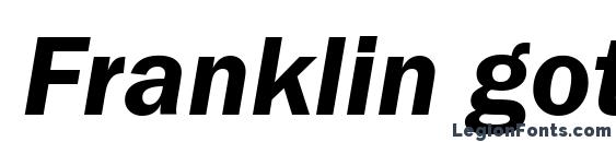 Шрифт Franklin gothic demi italic