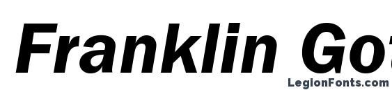 шрифт Franklin Gothic Demi Курсив, бесплатный шрифт Franklin Gothic Demi Курсив, предварительный просмотр шрифта Franklin Gothic Demi Курсив