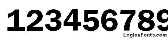 Franklin Gothic Demi Font, Number Fonts