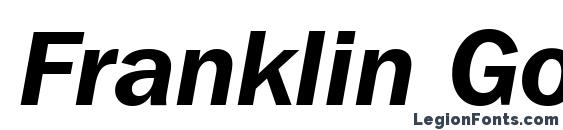 Шрифт Franklin Gothic ITC Demi Italic BT