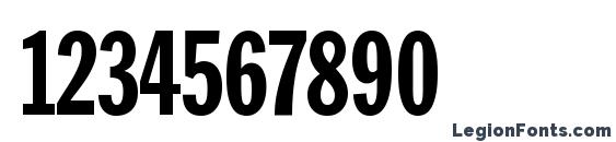 Franklin Gothic LT Extra Condensed Font, Number Fonts