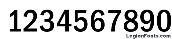 Franklin Gothic Medium Cond Font, Number Fonts