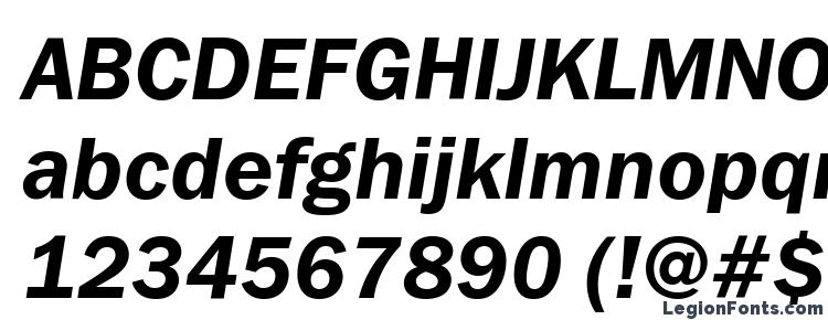 глифы шрифта FranklinGothDemiBTT Italic, символы шрифта FranklinGothDemiBTT Italic, символьная карта шрифта FranklinGothDemiBTT Italic, предварительный просмотр шрифта FranklinGothDemiBTT Italic, алфавит шрифта FranklinGothDemiBTT Italic, шрифт FranklinGothDemiBTT Italic