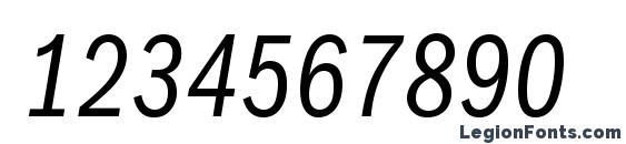 Franklingothicbookcmpc italic Font, Number Fonts