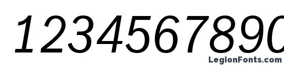 Franklingothicbookcondc italic Font, Number Fonts