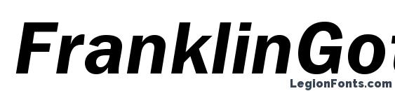 FranklinGothicDemiC Italic Font