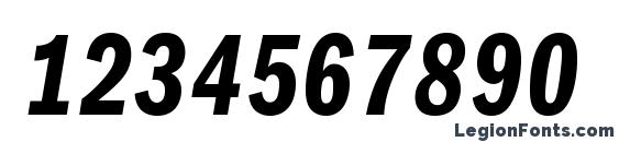 Franklingothicdemicmpc italic Font, Number Fonts