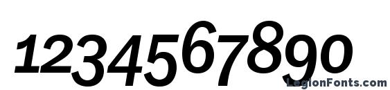 Franklingothicmedicondosc italic Font, Number Fonts