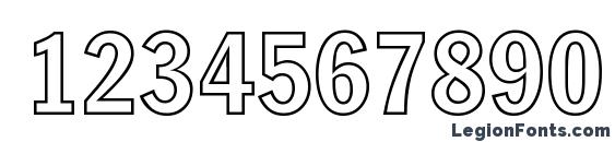 FranklinHeadlineCondOut Bold DB Font, Number Fonts