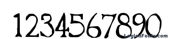 Franks Font, Number Fonts