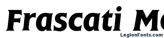 шрифт Frascati Medium Italic, бесплатный шрифт Frascati Medium Italic, предварительный просмотр шрифта Frascati Medium Italic