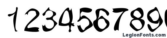 FreakedArial Font, Number Fonts