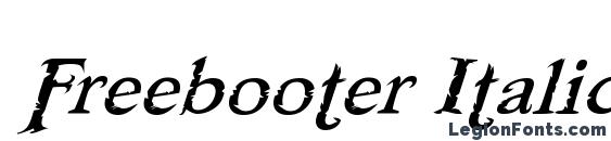 Freebooter Italic font, free Freebooter Italic font, preview Freebooter Italic font