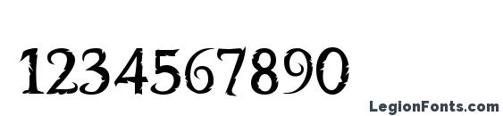 Freebooter Font, Number Fonts
