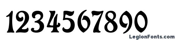 Freeform 710 BT Font, Number Fonts