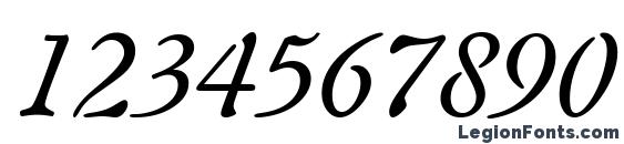 Шрифт Freeform 721 Italic BT, Шрифты для цифр и чисел