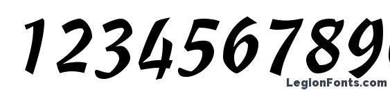 Freehand 471 BT Font, Number Fonts