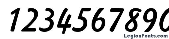 Freehand 521 BT Font, Number Fonts