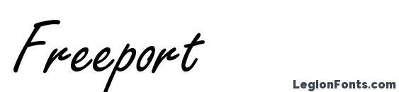 шрифт Freeport, бесплатный шрифт Freeport, предварительный просмотр шрифта Freeport