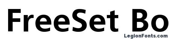 FreeSet Bold Font
