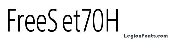 Шрифт FreeSet70H