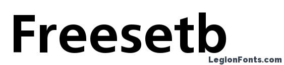шрифт Freesetb, бесплатный шрифт Freesetb, предварительный просмотр шрифта Freesetb