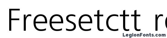 шрифт Freesetctt regular, бесплатный шрифт Freesetctt regular, предварительный просмотр шрифта Freesetctt regular