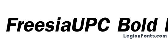 FreesiaUPC Bold Italic Font