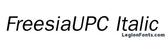 Шрифт FreesiaUPC Italic