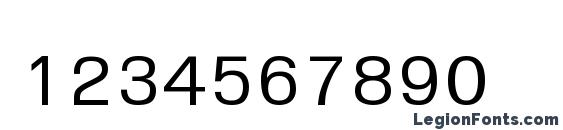 FreesiaUPC Font, Number Fonts