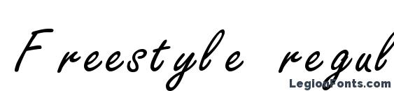 Freestyle regular Font, Stylish Fonts