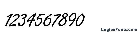 Freestyle Script Plain Font, Number Fonts