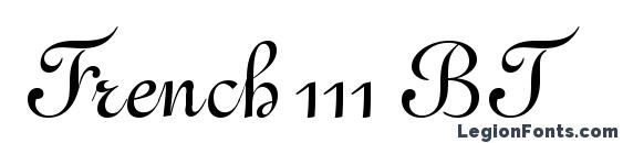 French 111 BT Font