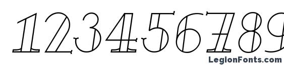 French Forge Italic Font, Number Fonts