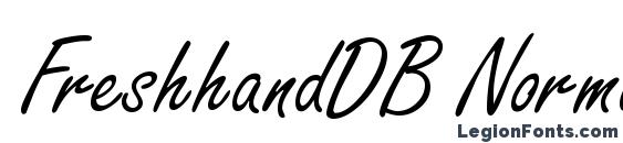 FreshhandDB Normal font, free FreshhandDB Normal font, preview FreshhandDB Normal font