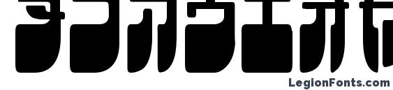 Frigate katakana cond Font, Number Fonts