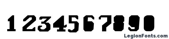 FrightWrite2 Medium Font, Number Fonts