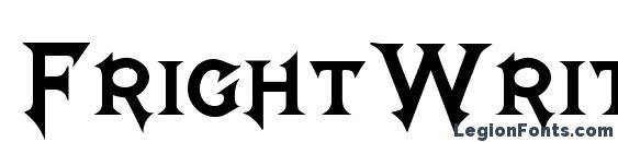 шрифт FrightWrite2 Medium, бесплатный шрифт FrightWrite2 Medium, предварительный просмотр шрифта FrightWrite2 Medium