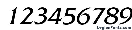 Fritz Italic Font, Number Fonts