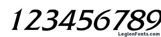 FritzQuadrata Italic Font, Number Fonts