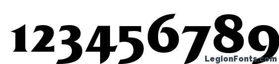 Friz Quadrata OS TT Bold Font, Number Fonts