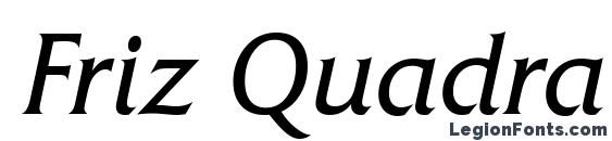 Шрифт Friz Quadrata OS TT Italic