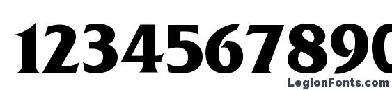 FrizQuadrata Bold Font, Number Fonts