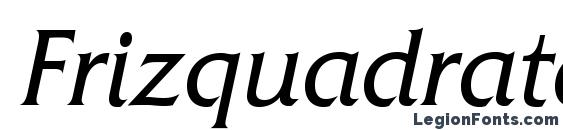 Frizquadratac italic font, free Frizquadratac italic font, preview Frizquadratac italic font