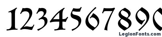 Frk c Font, Number Fonts