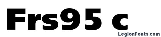 шрифт Frs95 c, бесплатный шрифт Frs95 c, предварительный просмотр шрифта Frs95 c