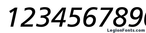 Frutiger CE 56 Italic Font, Number Fonts