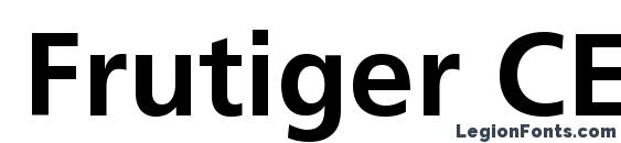 Frutiger CE 65 Bold Font