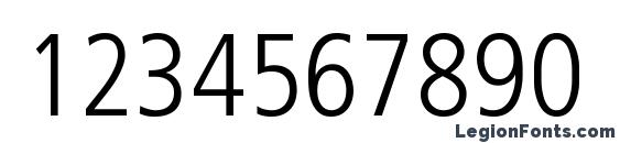 Frutiger LT 47 Light Condensed Font, Number Fonts