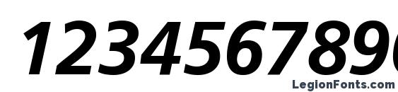 Frutiger LT 66 Bold Italic Font, Number Fonts